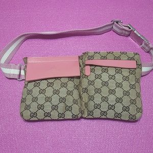 Gucci Pink and Brown Crossbody Bag
